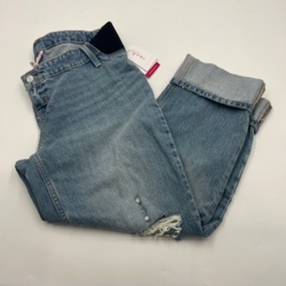 Isabel‎ Maternity by Ingrid & Isabel Cropped Vintage Straight Jeans Light Wash 6